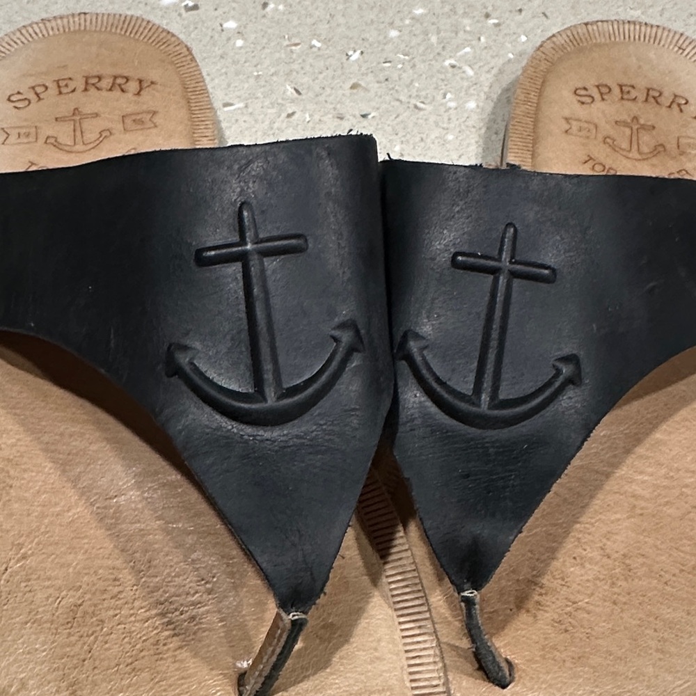 Sperry Black and Tan Sandals - Picture 4 of 7